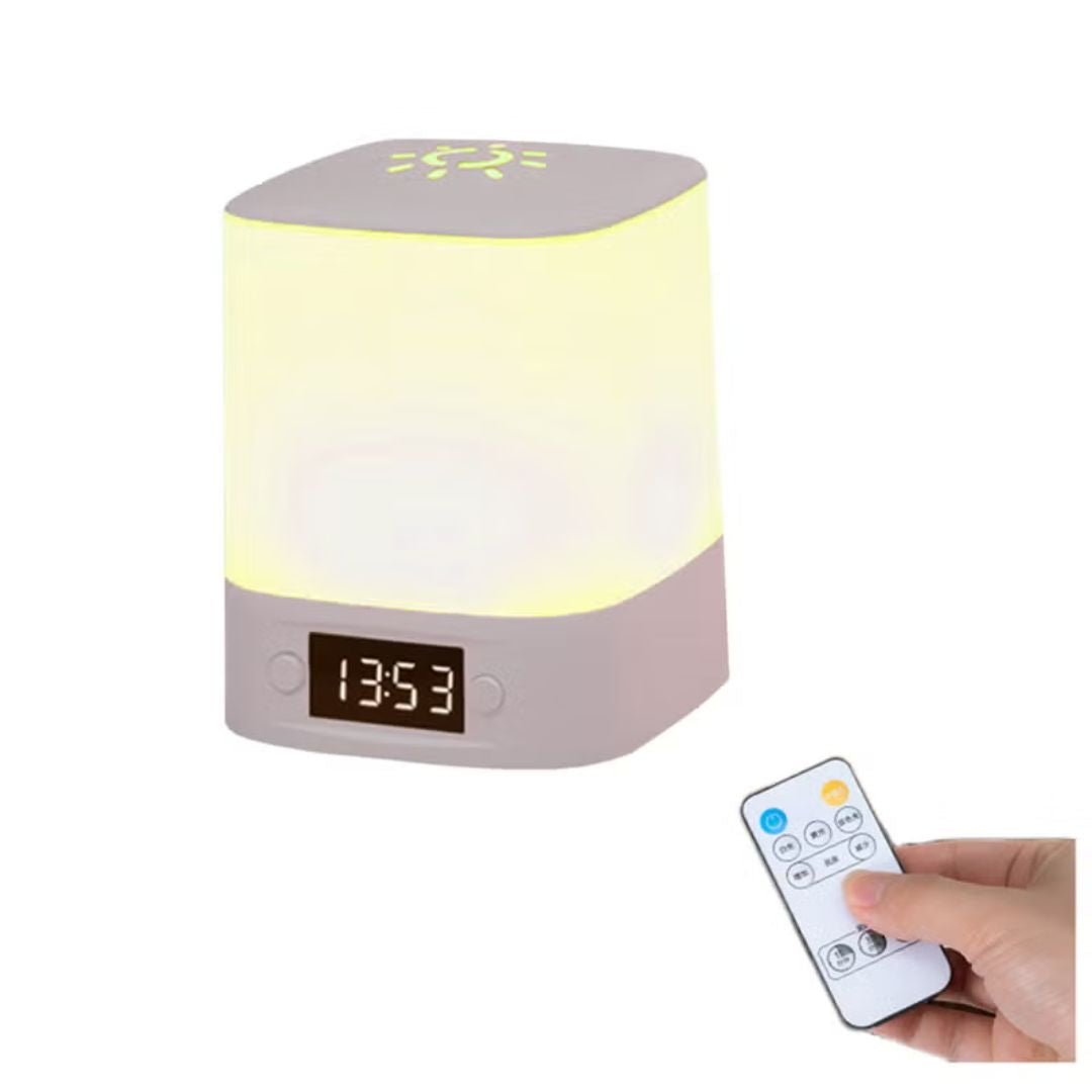 Soft touch Rechargeable Night Lamp with Clock