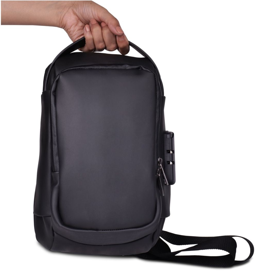 Premium travel sling bag with Side lock