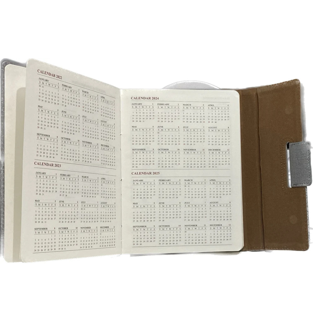 A5 Notebook with magnetic flap closure