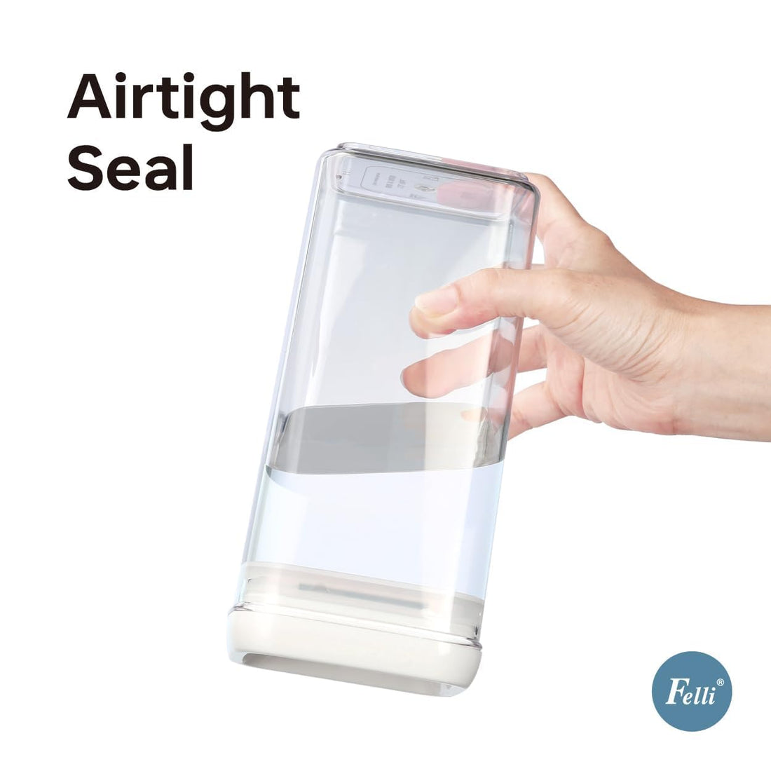 Crystal Air-tight Container with Easy Lock Lid (800 ml)