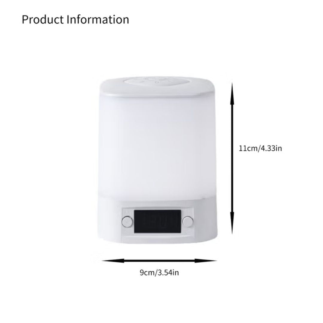 Soft touch Rechargeable Night Lamp with Clock