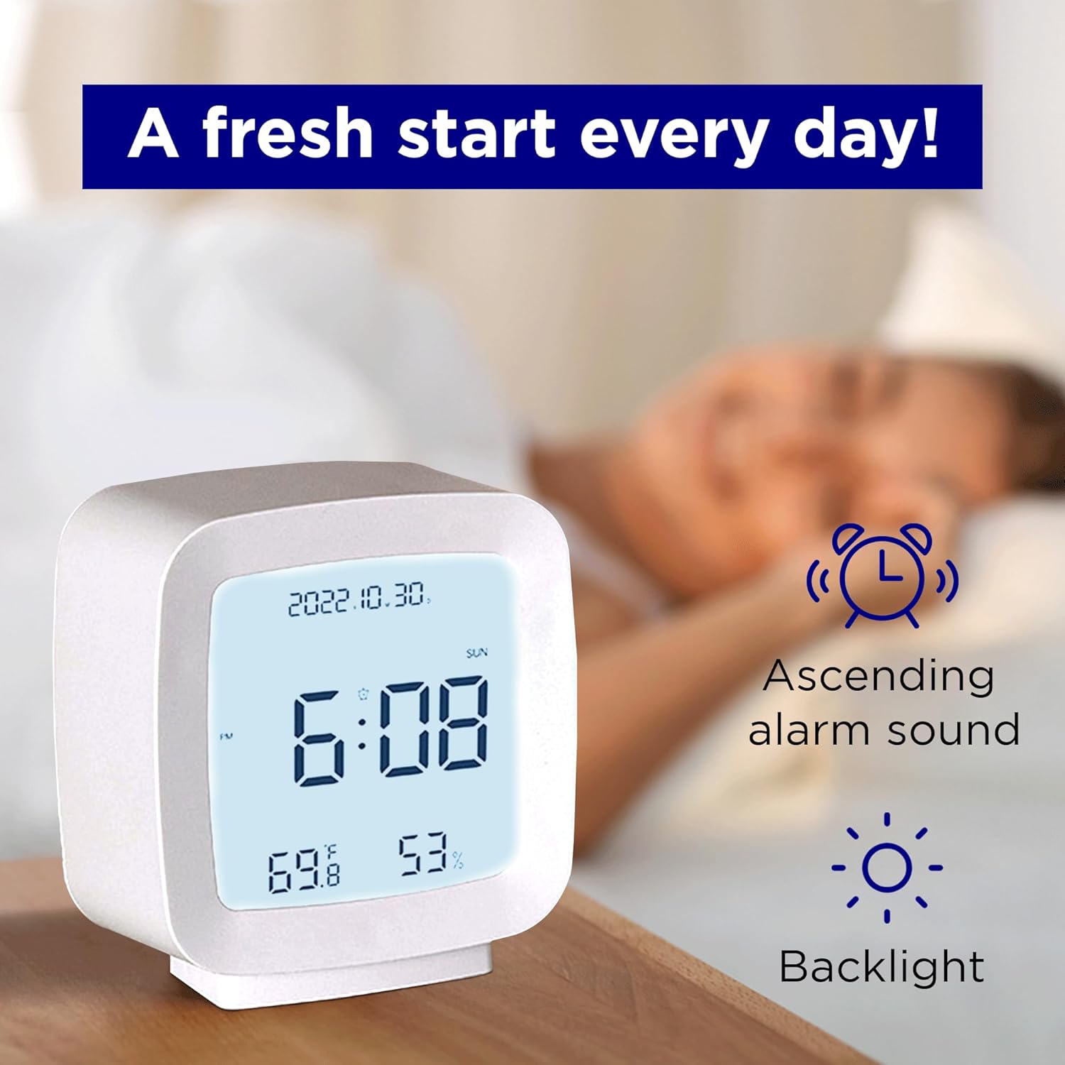 TV style clock with Calendar