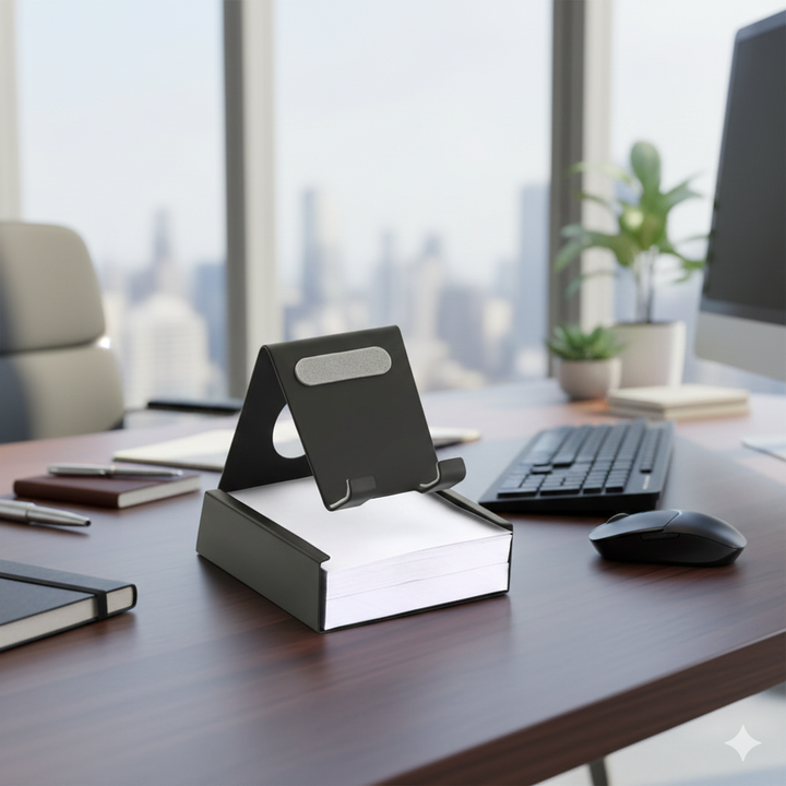 Large size Adjustable metal mobile stand with writing pad