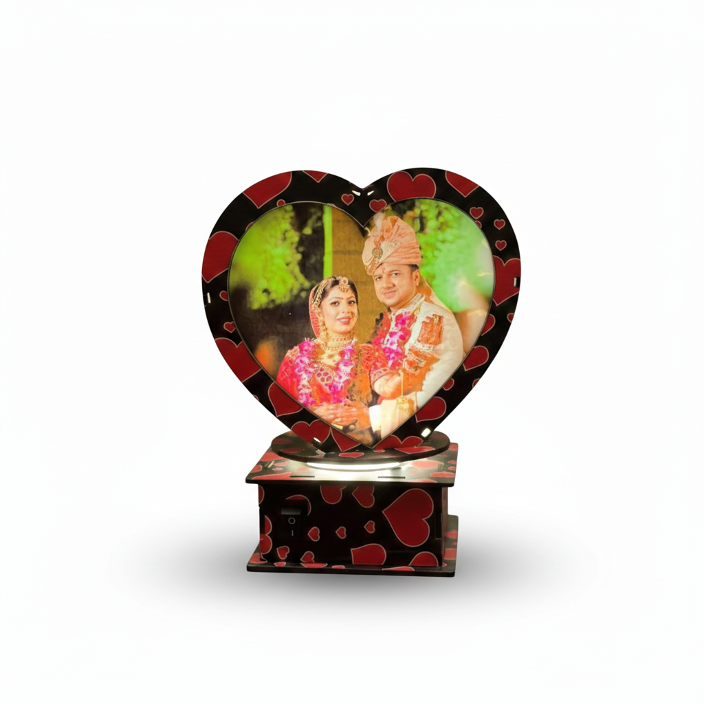 Rotating Photo frame lamp