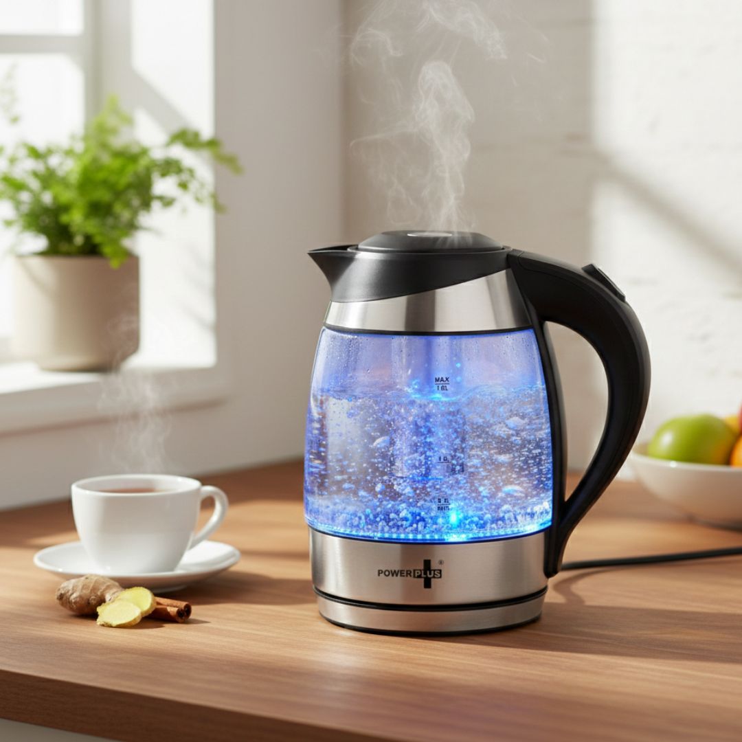 Glass Kettle With Tea Infuser Basket & LED Illumination