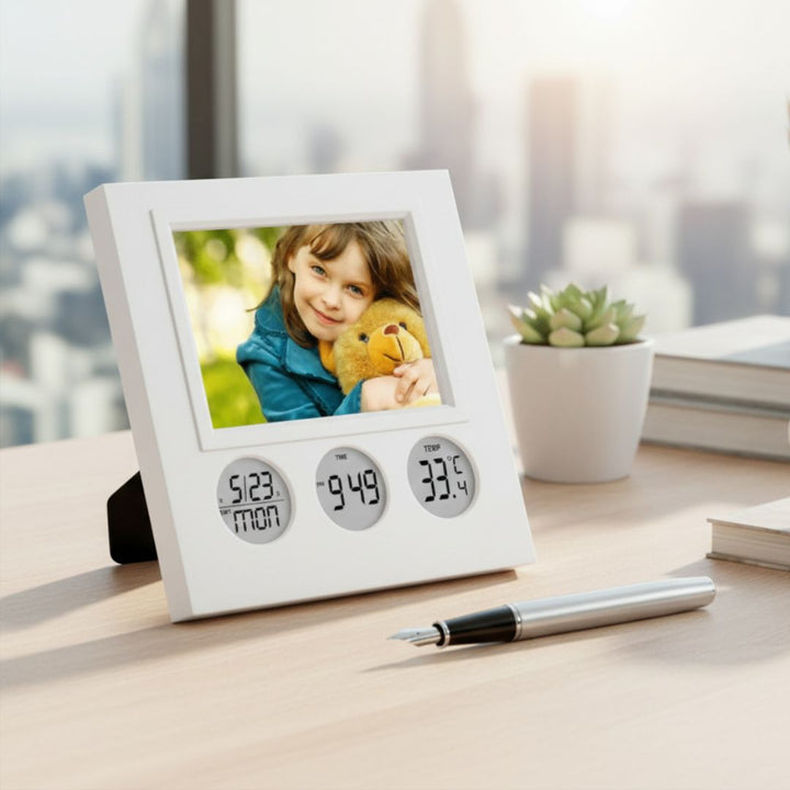 Bubble Clock with Photo Frame