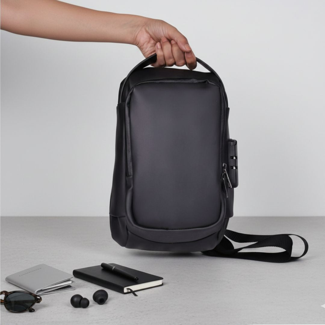 Premium travel sling bag with Side lock