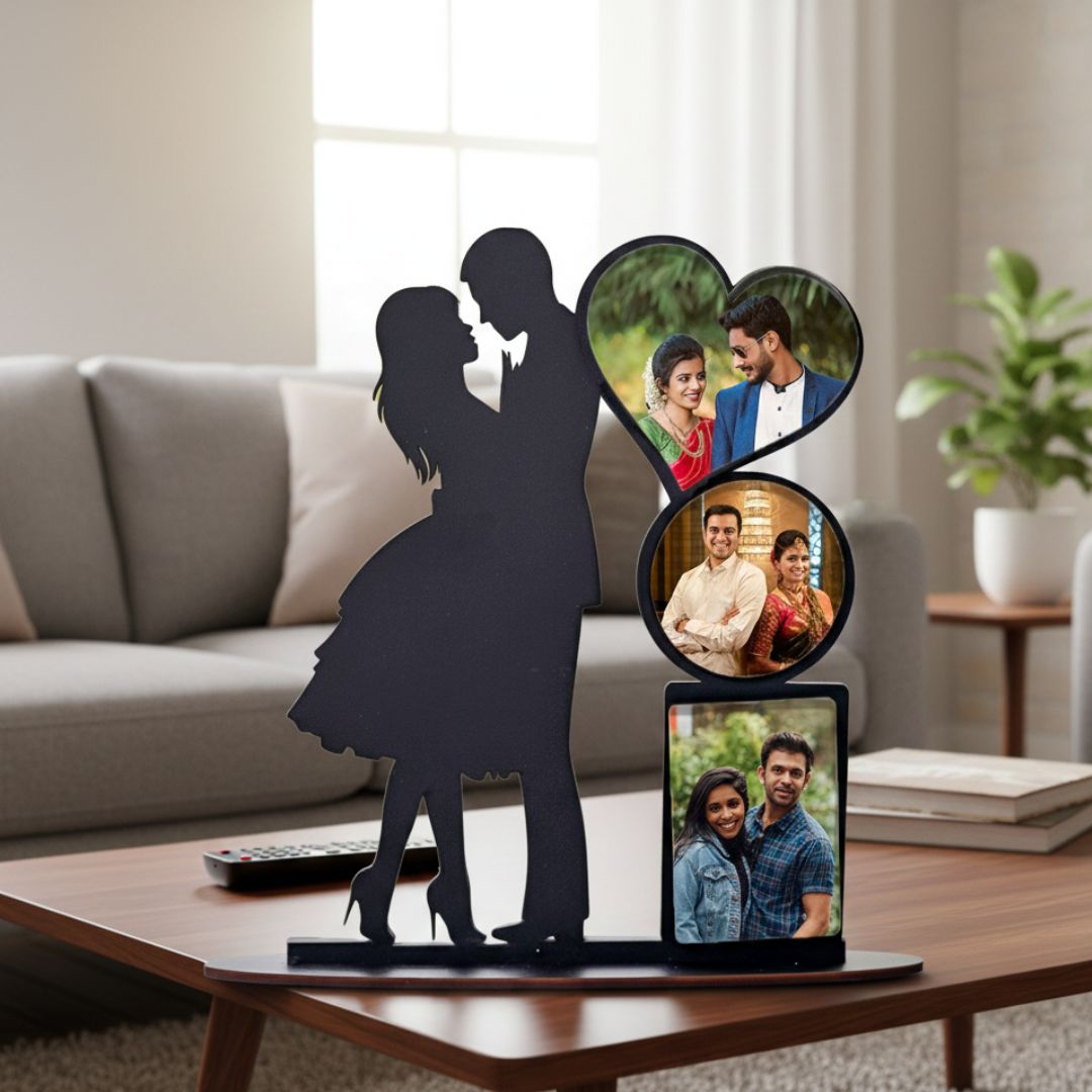 Personalized Table Top Stand Couple Photo Frame