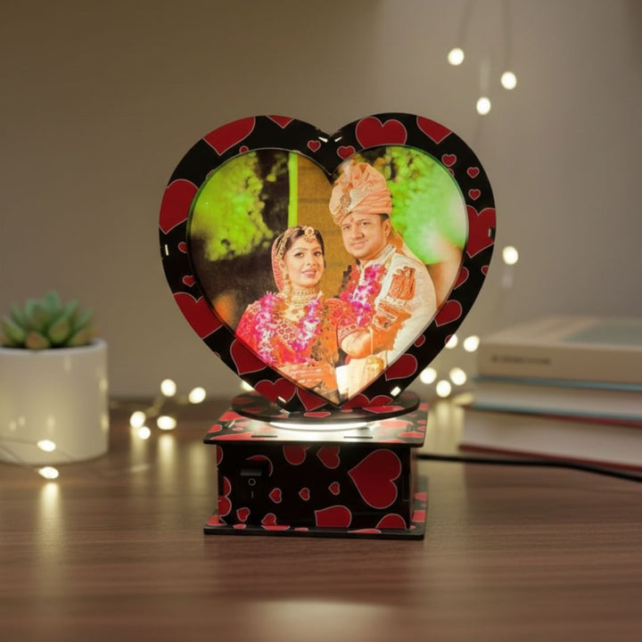Rotating Photo frame lamp