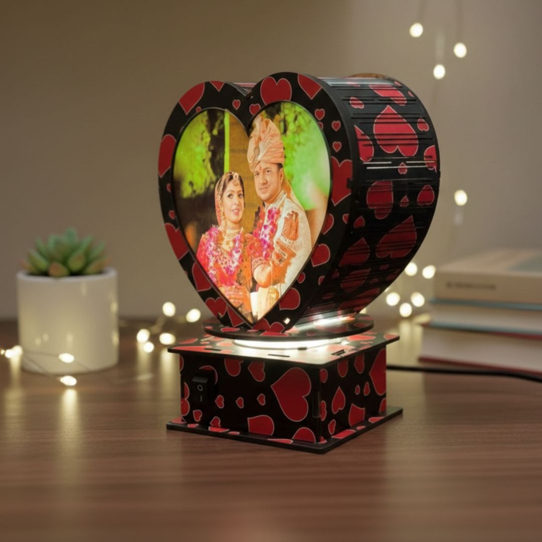 Rotating Photo frame lamp