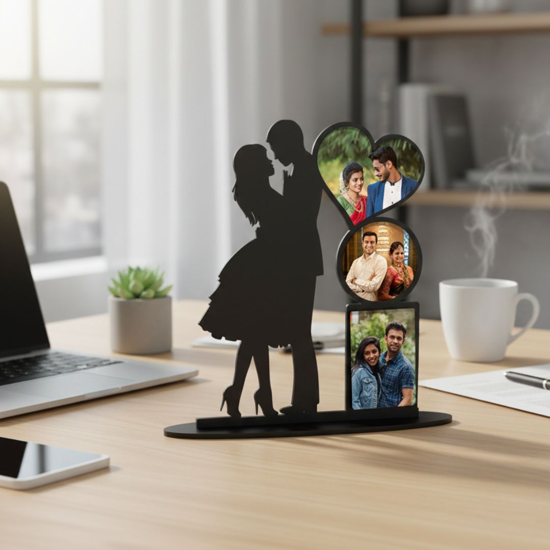 Personalized Table Top Stand Couple Photo Frame