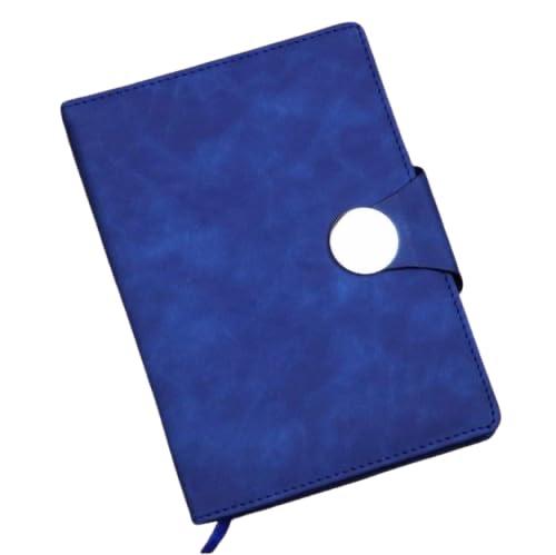 A5 notebook with round magnetic flap