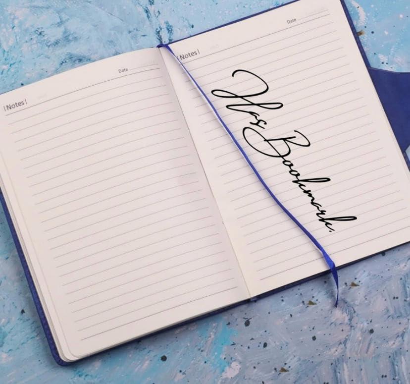 A5 notebook with round magnetic flap