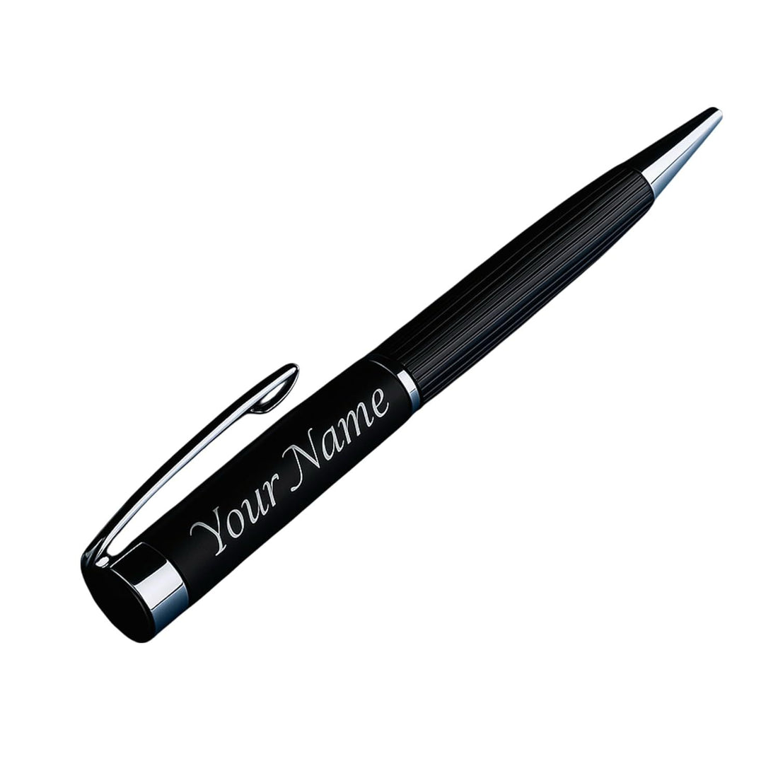 Groove: Brass pen with stripes