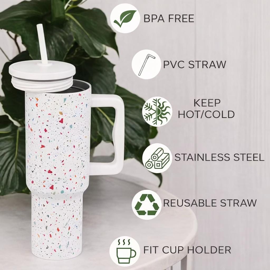Tumbler with lid and Straw 1200ML Cup
