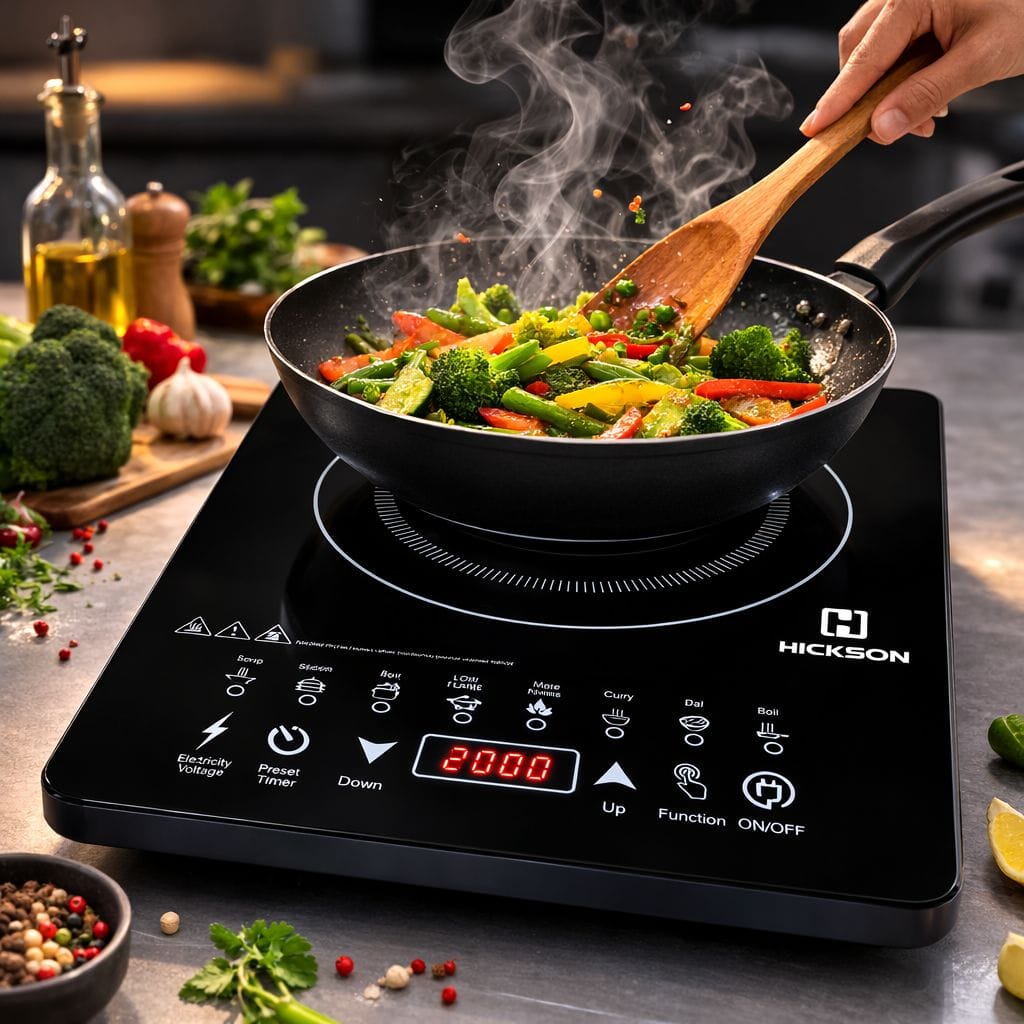 Hickson Inductolite Induction Cooktop 2000W with Touch Sensor Control