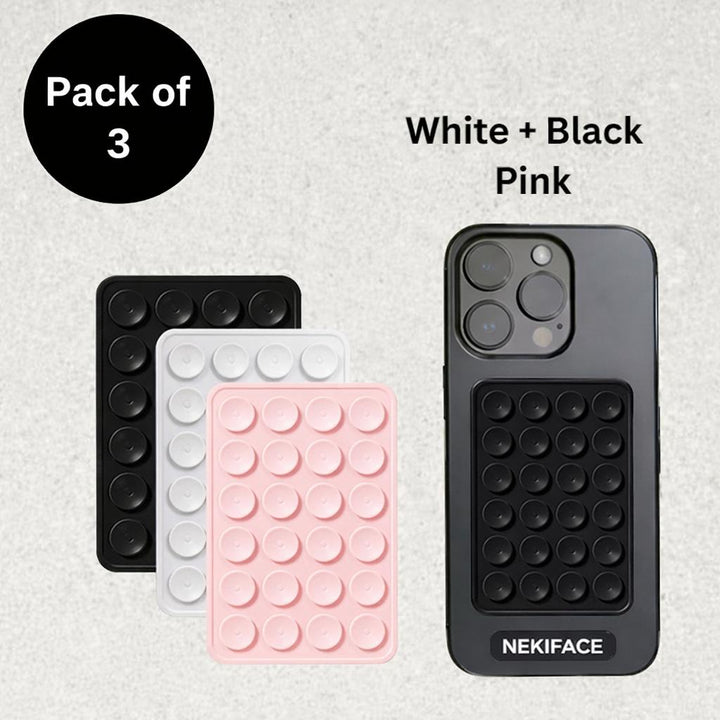 Pack of 4 Silicone Suction Cup Smartphones Holder for All Mobile Phone Models