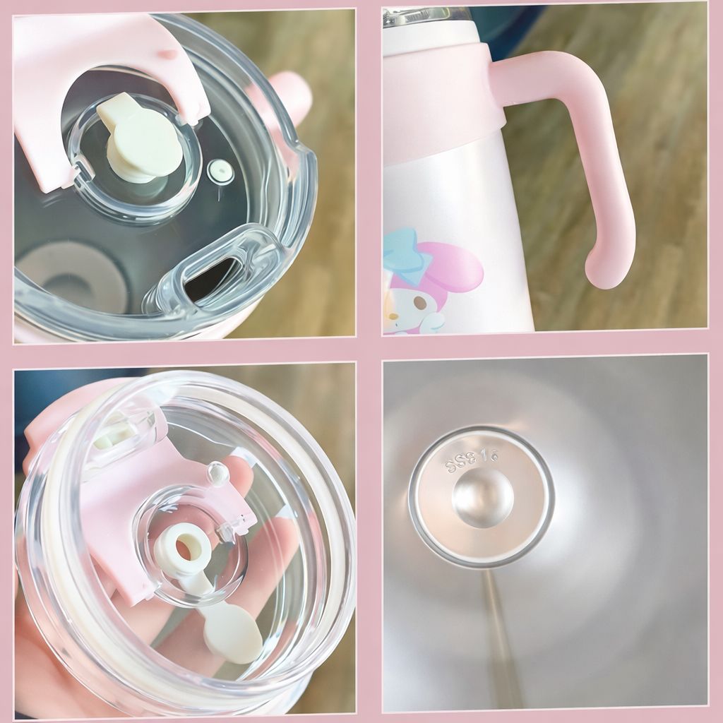 My Melody Stainless Steel Tumbler with Straw, 860ML