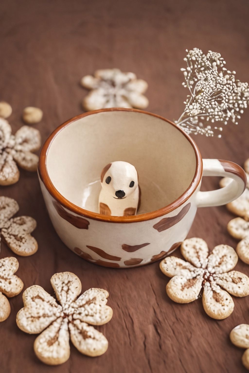 The White Space 300ml Ceramic Dog Mug