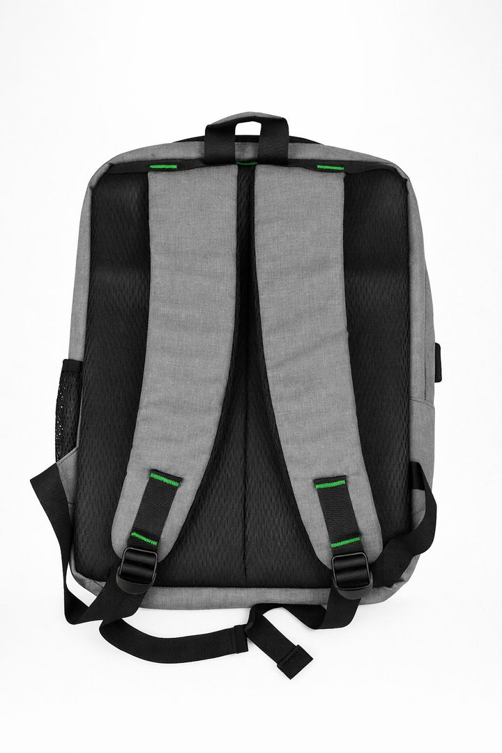 Business Laptop Backpack Durable Water Resistant for Men Women USB Interface Gray