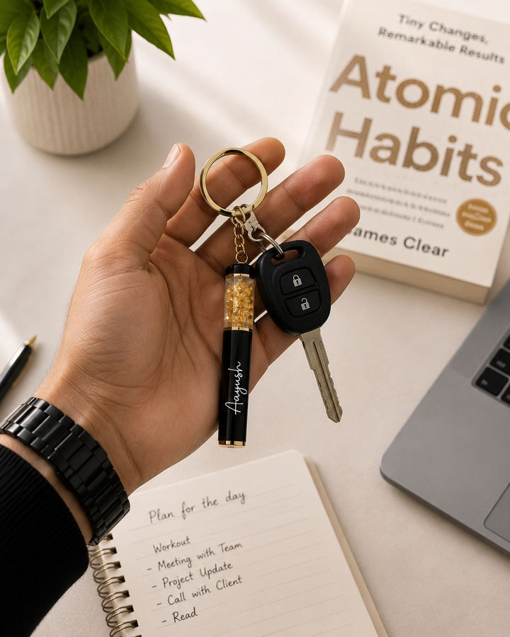 New Personalized Pen Keychain Gift Set With Gift Box
