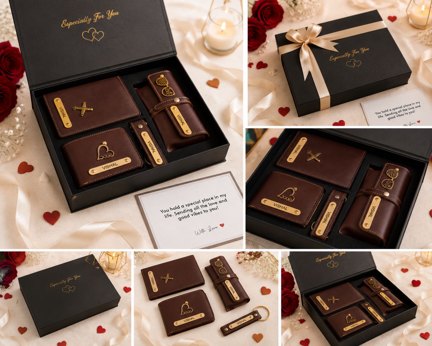 Premium Personalized Gift Set – Wallet, Keychain & Pen Combo