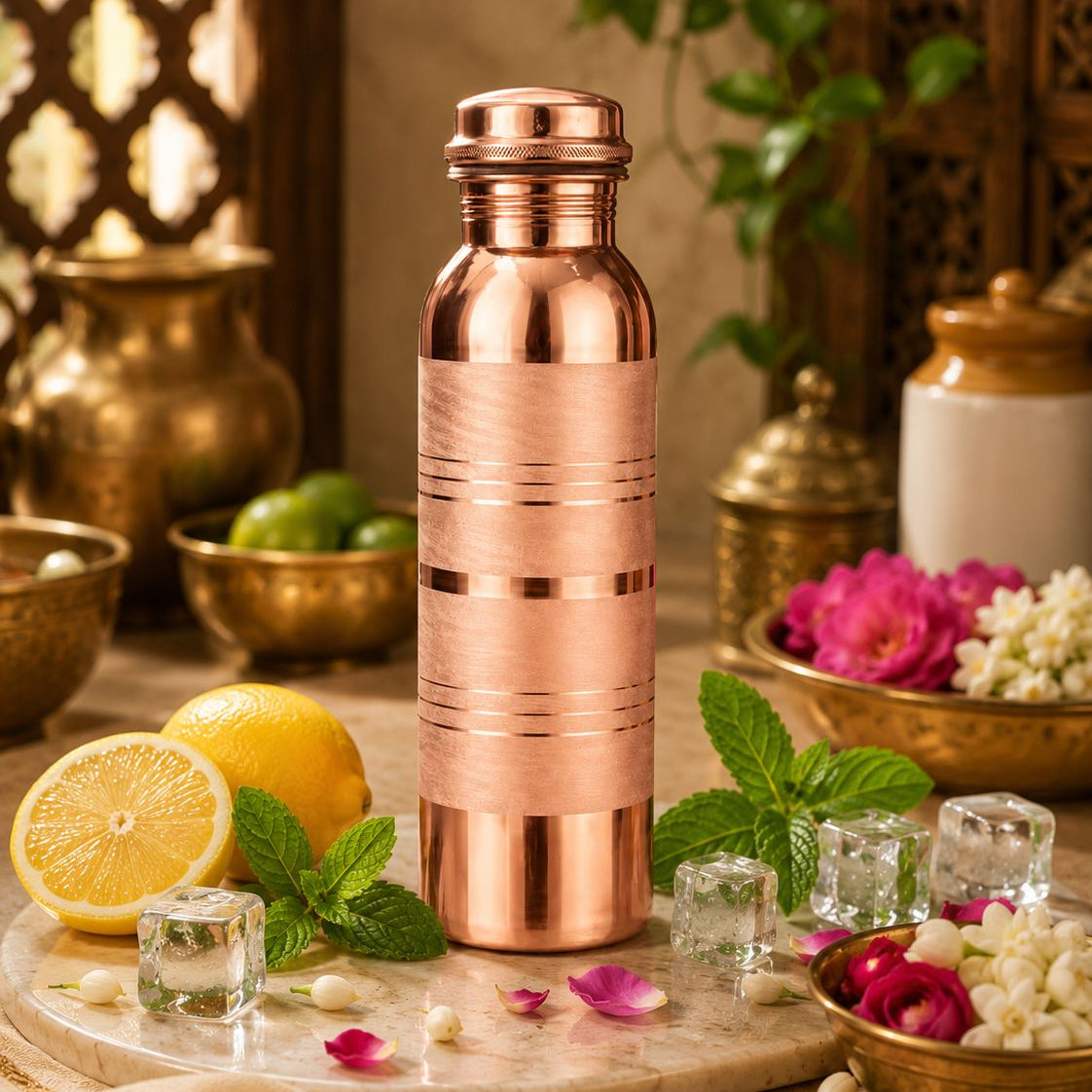 OXON 1 Liter Pure Copper Water Bottle