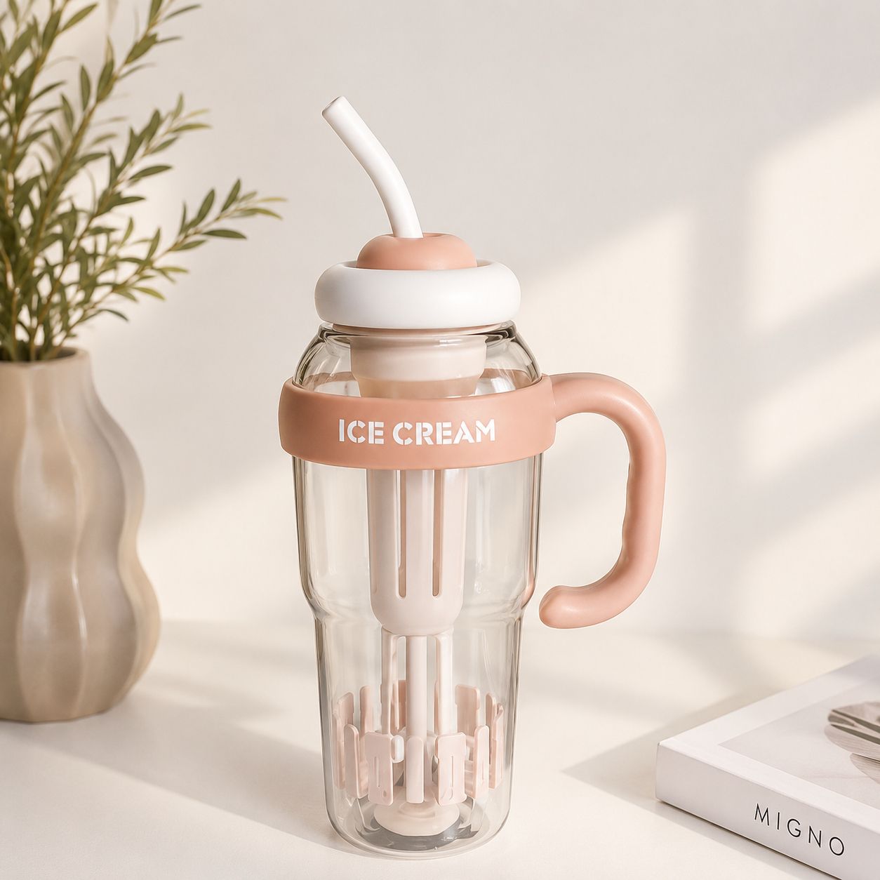 Fruit Infuser Detox Ice Cream Theme Sipper Bottle