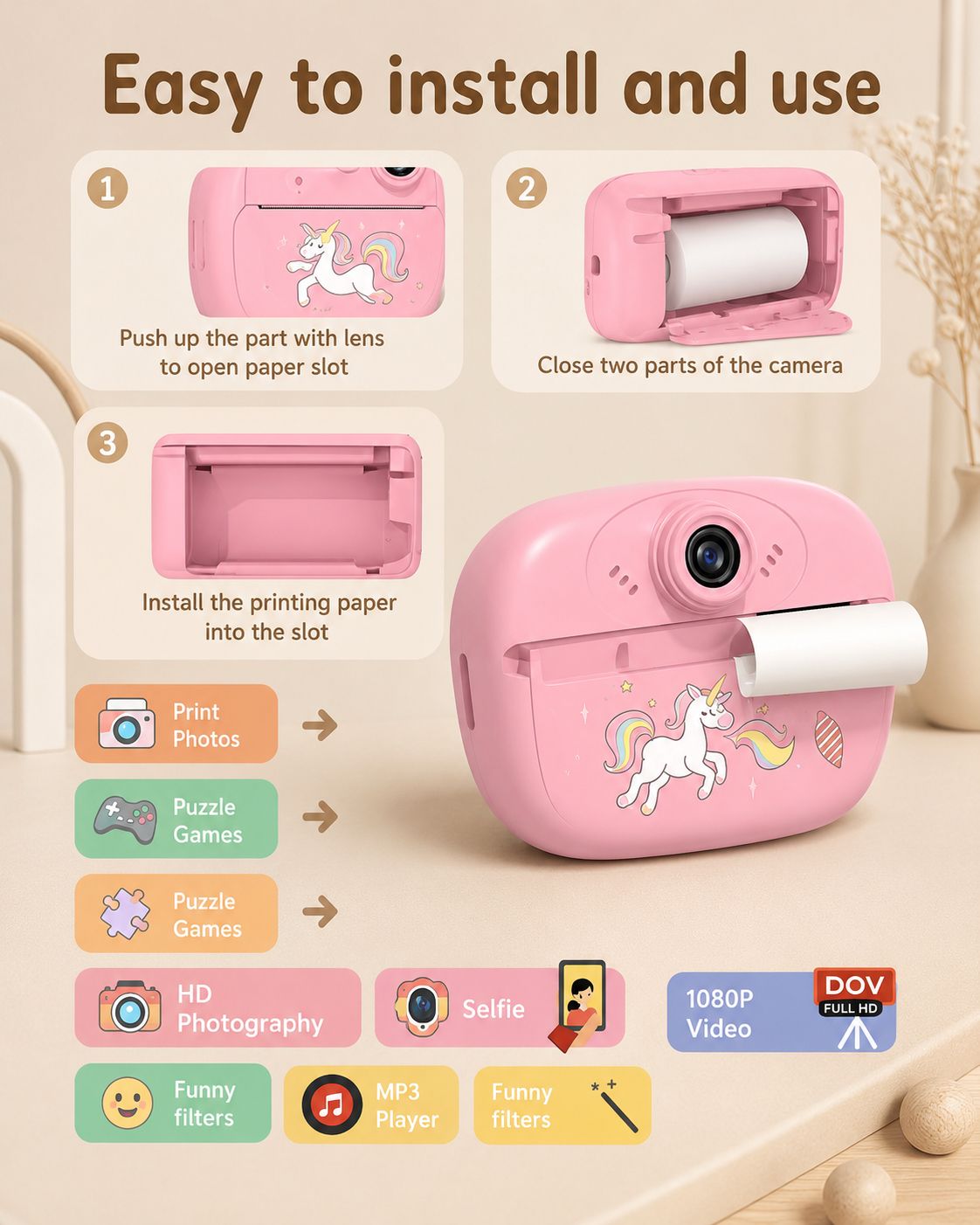 Instant Print Camera