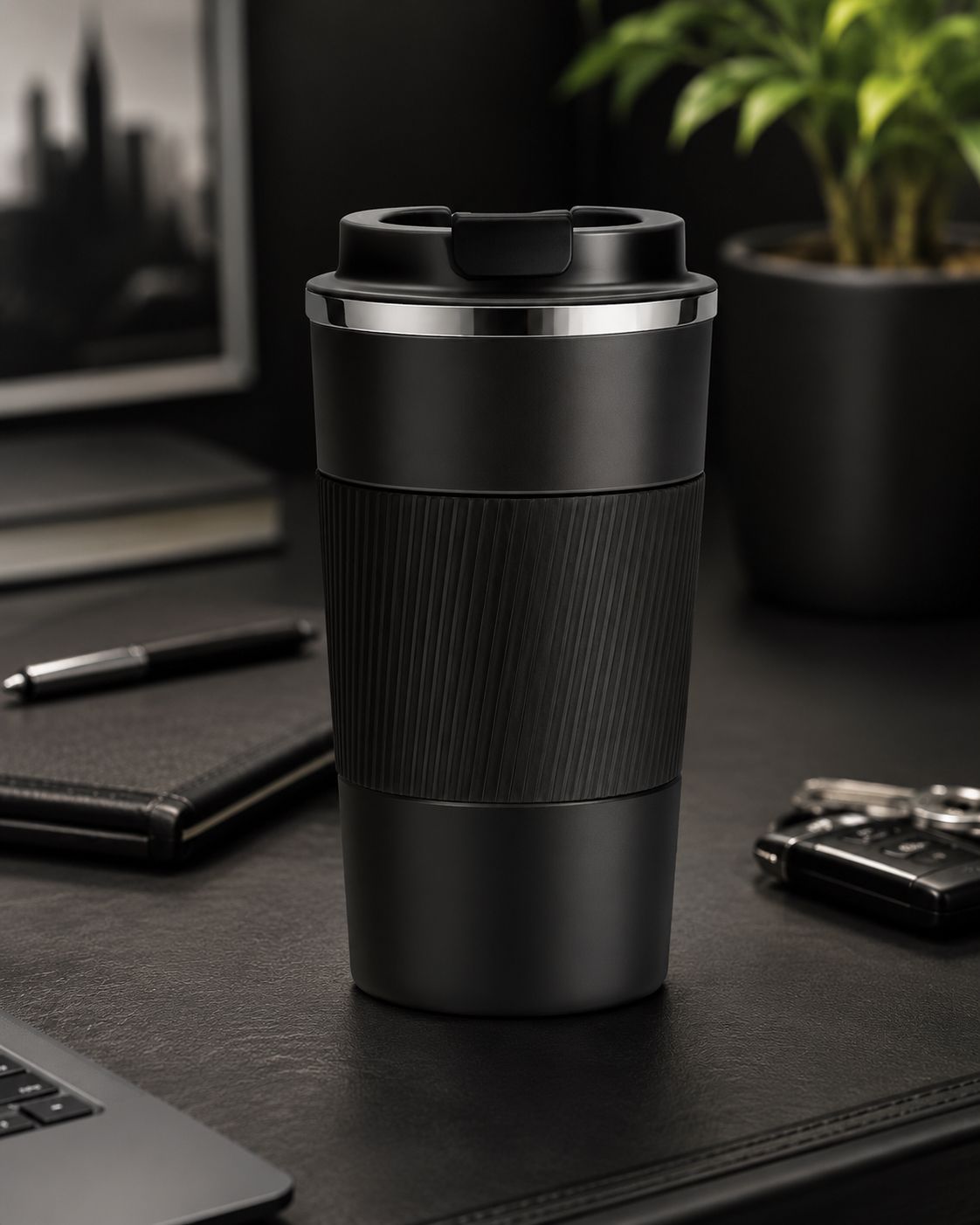 Travel Mug Insulated Coffee Cup with Leak-Proof Lid