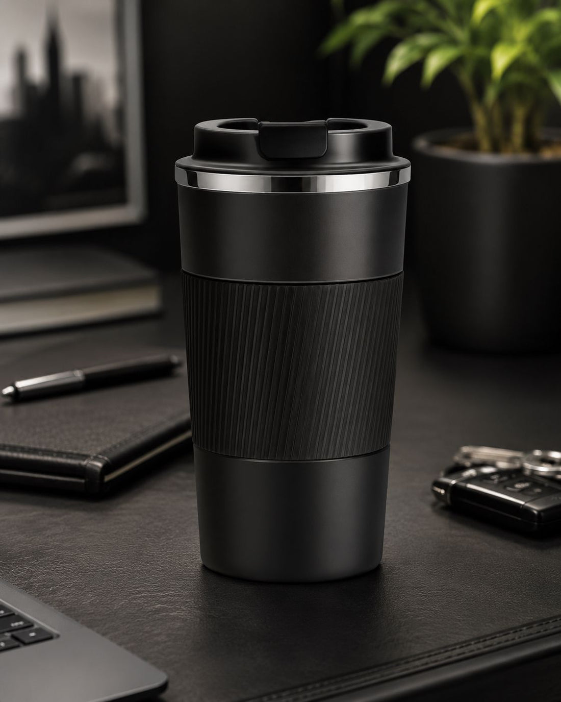 Travel Mug Insulated Coffee Cup with Leak-Proof Lid