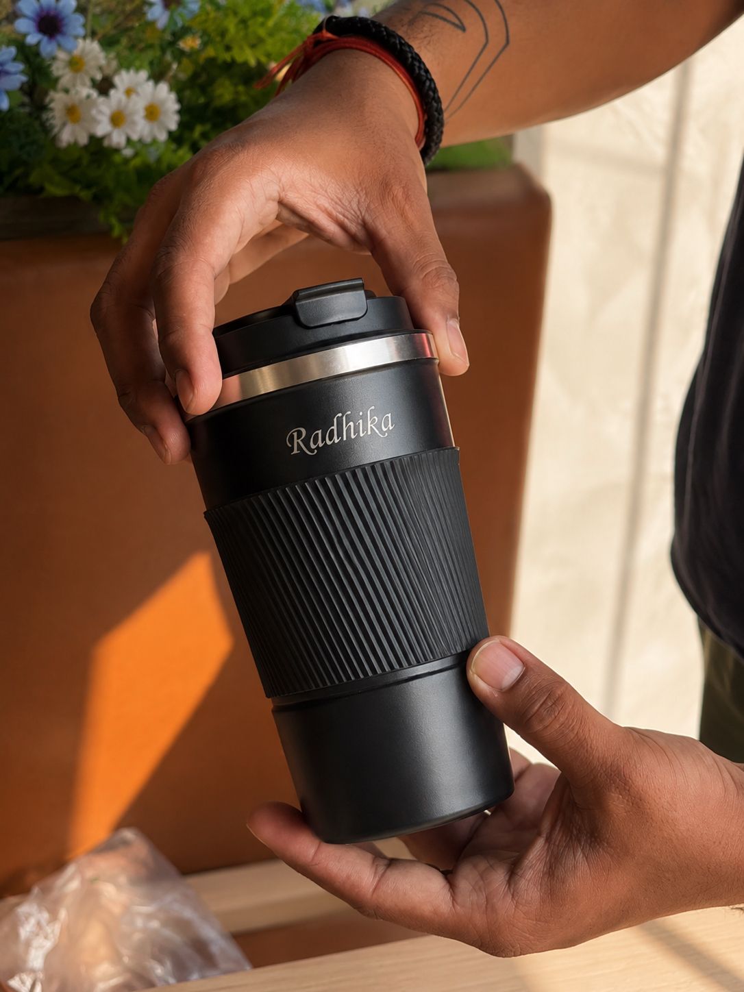 Travel Mug Insulated Coffee Cup with Leak-Proof Lid