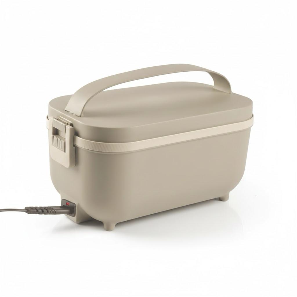 ThermoBite: Electric Lunch Box with 4 Steel Containers