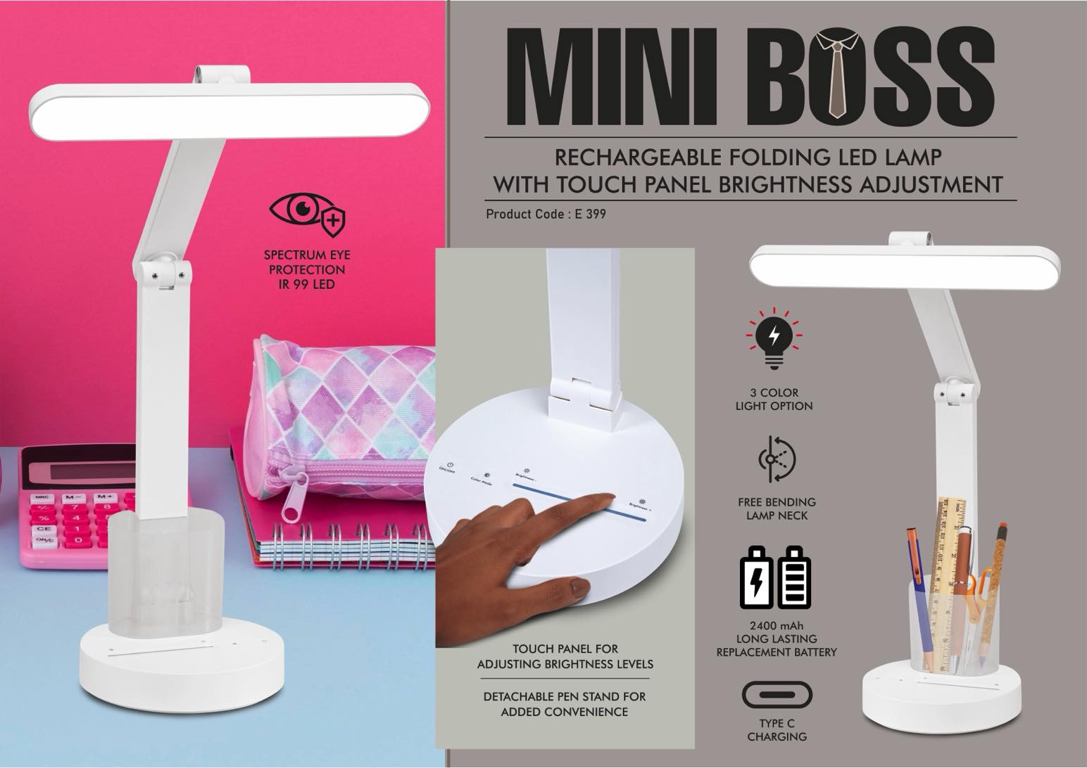Rechargeable Folding LED lamp